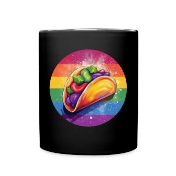 LGBTQ Taco - Full Colour Mug - black - Front