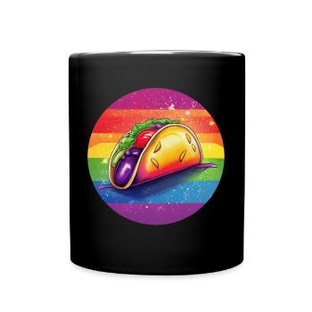 LGBTQ Taco - Full Colour Mug - black - Front