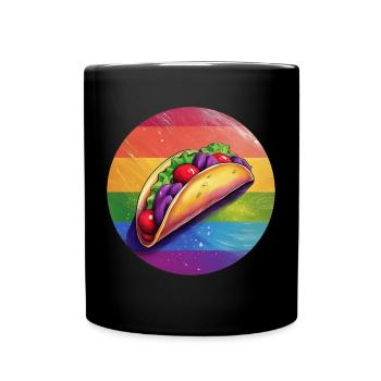 LGBTQ Taco - Full Colour Mug - black - Front