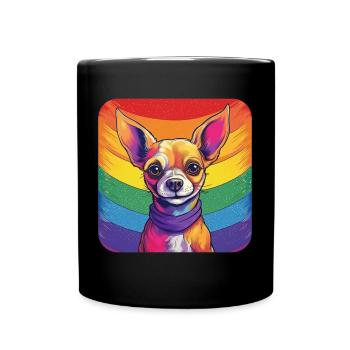 LGBTQ Chihuahua - Mug uni - noir - Devant