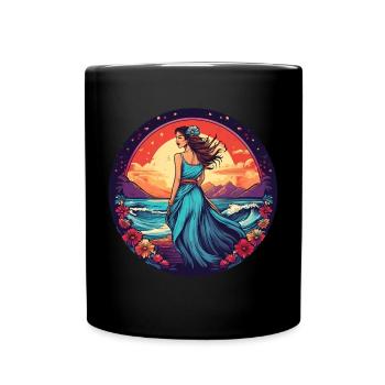 5 de Mayo Party Drinko de Mayo Mexican Donna, - Full Colour Mug - black - Front