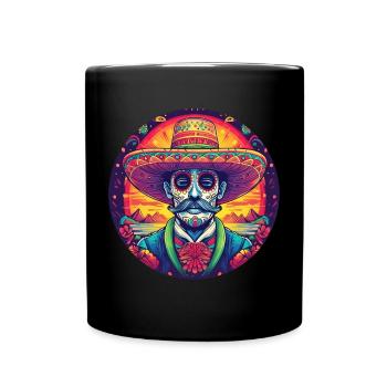 5 de Mayo Party Drinko de Mayo Sugar Skull Sombr - Full Colour Mug - black - Front