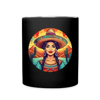 5 de Mayo Party Drinko de Mayo pretty Latina - Full Colour Mug - black - Front