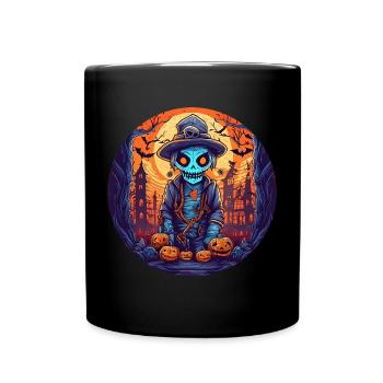Gruseliges Halloween-partykostüm Zombie - Full Colour Mug - black - Front