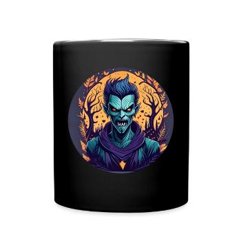 Gruseliges Halloween-party-kostüm Zombie - Mug uni - noir - Devant