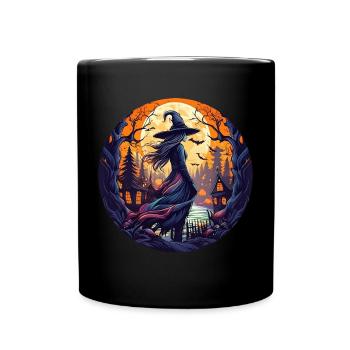 Gruseliges Halloween-partykostüm Hexe - Mug uni - noir - Devant