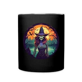 Gruseliges Halloween-partykostüm Hexe - Mug uni - noir - Devant
