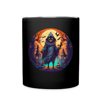 Gruseliges Halloween-partykostüm-skelett - Mug uni - noir - Devant