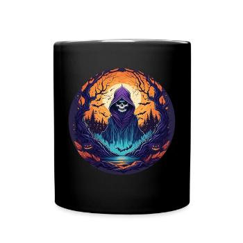 Gruseliges Halloween-party-kostüm Skelett - Mug uni - noir - Devant