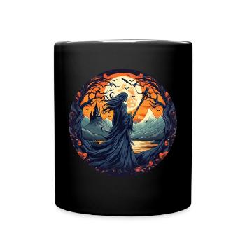 Gruseliges Halloween-partykostüm Hexe - Mug uni - noir - Devant