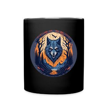 Gruseliges Fête d’Halloween Kostüm Werwolf - Mug uni - noir - Devant