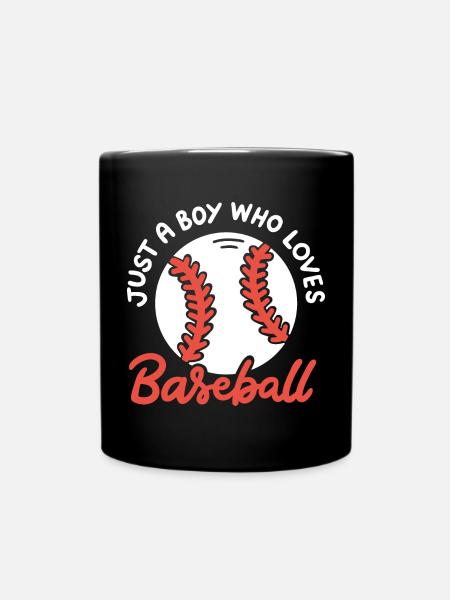 Baseball-Liebhaber Baseball-Spieler - Tasse einfarbig - Schwarz