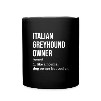 Greyhound - Full Colour Mug - black - Front