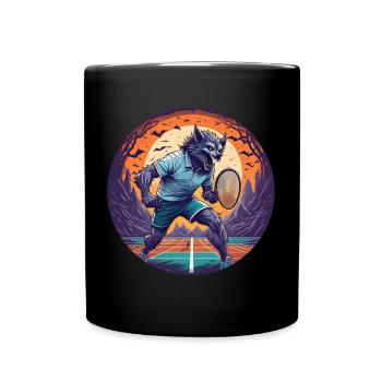 Gruseliges Halloween-partykostüm Werwolf Tnis - Tasse einfarbig - Schwarz - Vorne