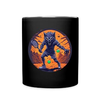 Gruseliges Halloween-partykostüm Werwolf Tnis - Tasse einfarbig - Schwarz - Vorne