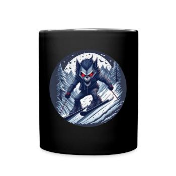 Gruseliges Halloween-partykostüm Werwolf-ski - Mug uni - noir - Devant