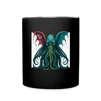Cthulhu Lord and Savior Monster Horror T-Shirt - Tasse einfarbig - Schwarz - Vorne