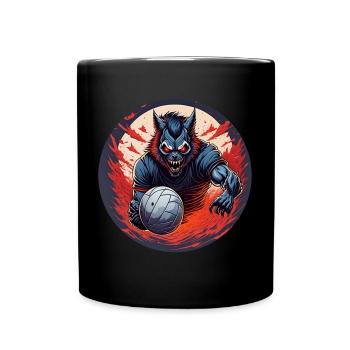 Spooky Halloween party costume - Full Colour Mug - black - Front