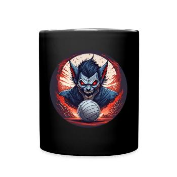 Gruseliges Halloween-partykostüm - Tasse einfarbig - Schwarz - Vorne