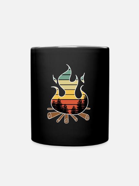 Feu de camp - Mug uni - noir