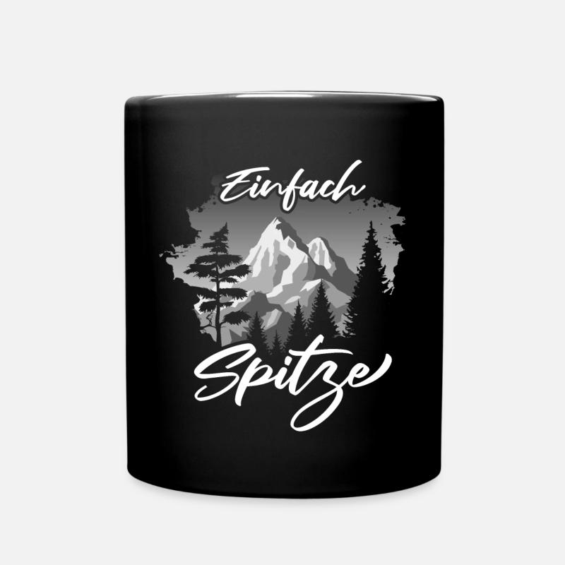 Sommet de la montagne, tout simplement génial - Mug uni - noir