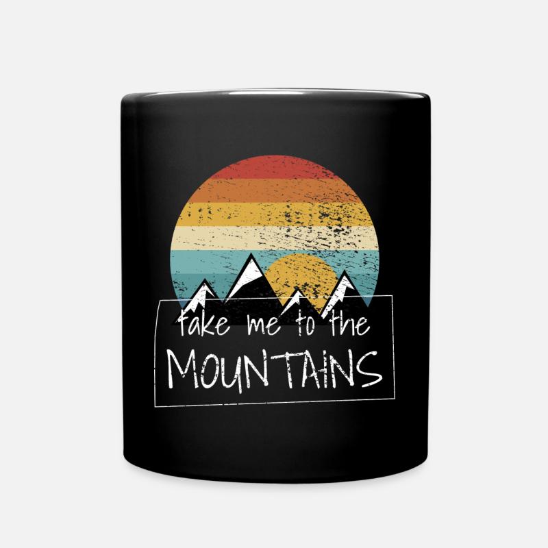 Hiking Hikes - Full Colour Mug - black