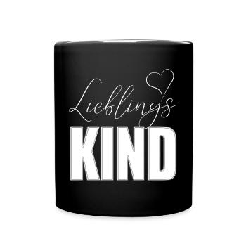 Favorite child Favorite child with heart - Full Colour Mug - black - Front