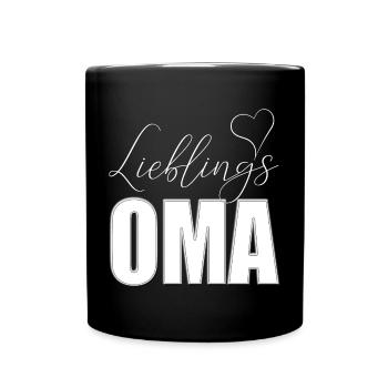 Mamie préférée Mamie préférée avec cœur - Mug uni - noir - Devant