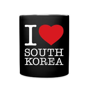 J’ADORE LA CORÉE DU SUD Südkorea - Mug uni - noir - Devant