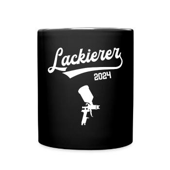 Lackierer 2024 Ausbildung Prüfung Maler Azubi - Tasse einfarbig - Schwarz - Vorne
