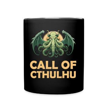 Call of Cthulhu Cult Monster Horror T-Shirt - Tasse einfarbig - Schwarz - Vorne