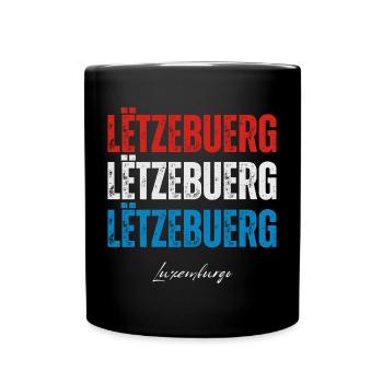 Drapeau du Luxembourg, fierté luxembourgeoise - Mug uni - noir - Devant
