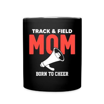 Athletics mother, born as - Full Colour Mug - black - Front