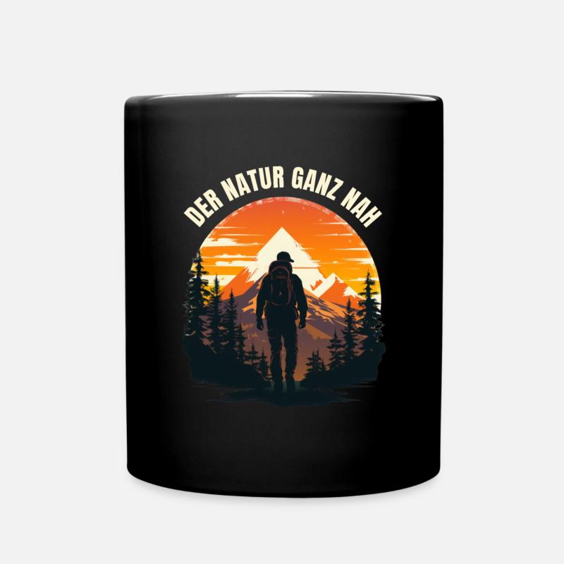 Der Natur ganz nah - Tasse einfarbig - Schwarz
