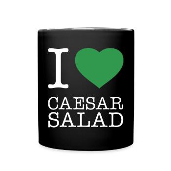 I LOVE CAESAR SALAD - Tasse einfarbig - Schwarz - Vorne