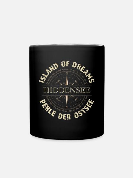 Island of Dreams - Hiddensee - Tasse einfarbig - Schwarz