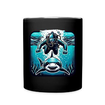 Diving Divers - Full Colour Mug - black - Front