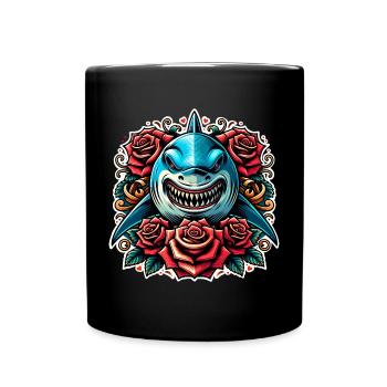 Shark - Full Colour Mug - black - Front