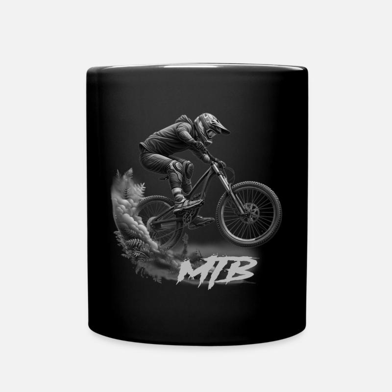 MTB bike - Tasse einfarbig - Schwarz