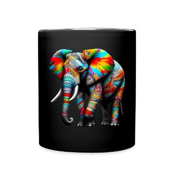 Elephant - Full Colour Mug - black - Front