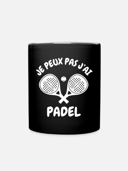 Je peux pas j'ai padel - Mug uni - noir