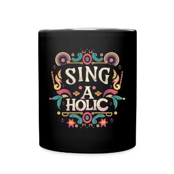 Accro de la chanson - Mug uni - noir - Devant
