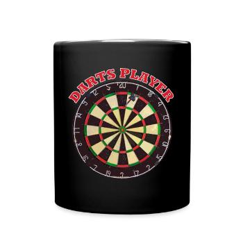 Conception d’un lecteur de fléchettes avec jeu de fléchettes - Mug uni - noir - Devant