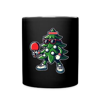 Table Tennis Christmas Tree Costume Christmas Tree - Full Colour Mug - black - Front