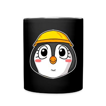 Penguin Construction Site - Full Colour Mug - black - Front