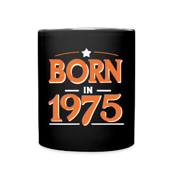 Born in 1975 – 50 years of Retro Kult - Full Colour Mug - black - Front