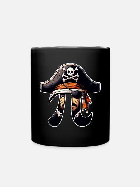 Pirate Pi Day Pirate Motif Fans de mathématiques Enseignant - Mug uni - noir