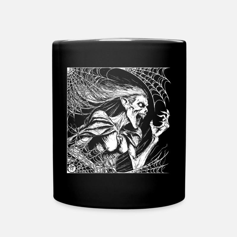 Die Hexe - Tasse einfarbig - Schwarz