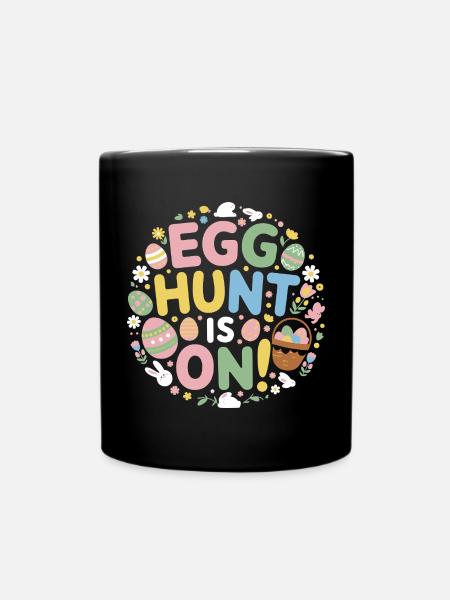 Ostern - Enfärgad mugg - svart
