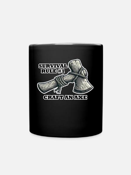 Survival Rule #1 - Full Colour Mug - black
